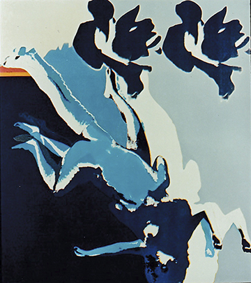 ソフィスティケートな出合い》1970  年、油彩・カンバス 千葉県立美術館