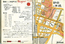 新宿界隈イラストマップ　1967年