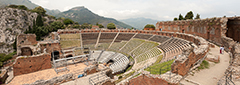 タオルミナ　Taormina 古代ギリシャ劇場遺跡 撮影/西田圭介