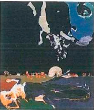 新潟市美術館所蔵
「翳りなき日々」1972年　アクリル・油彩混合技法、キャンバス

